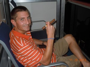 Ty smokes his cuban 2013-11-20